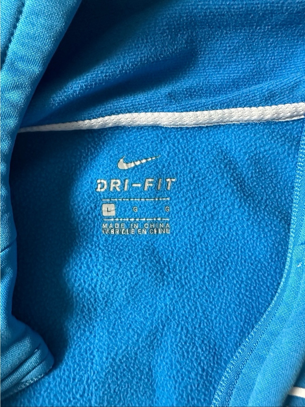 Nike Blue Kids' Hooded Zip Jacket with White Accent - Picture 2 of 3